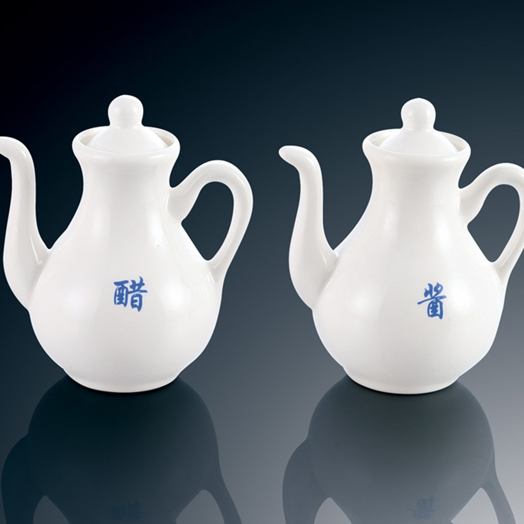 厂家直销酒店用品餐具可定制logo(力力酱醋壶)