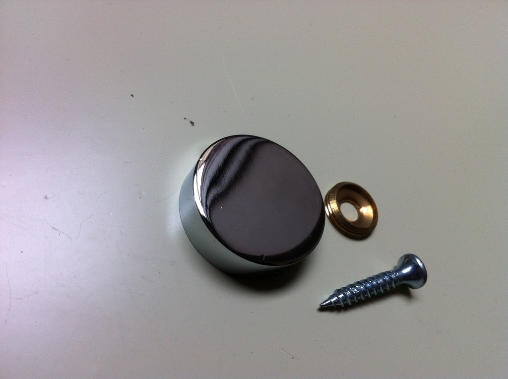 全铜20直径镜光平面实心镜钉