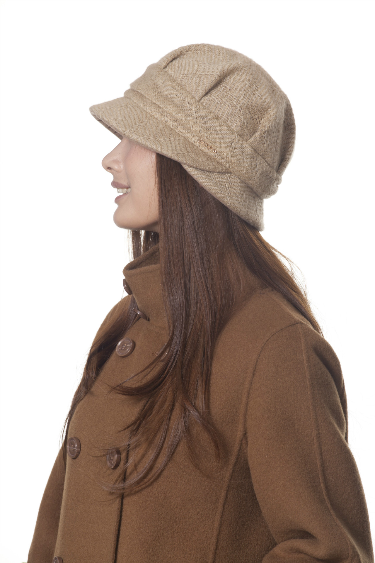 秋冬简约保暖时尚圆沿帽子