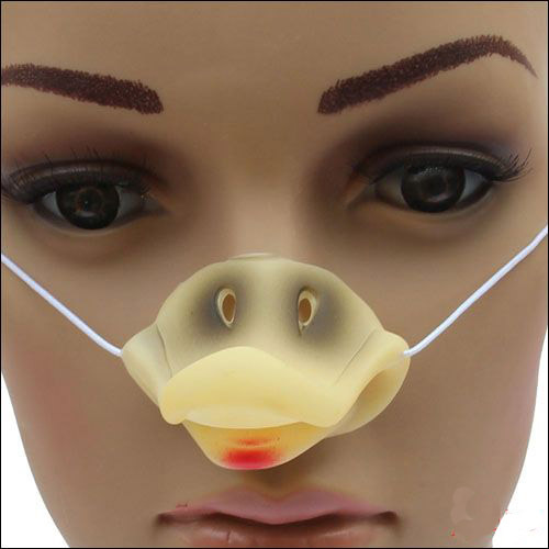 化装舞会用品 动物假鼻子 猪 鸭嘴 鸡狗 熊鼻子 一套 鼻子套装