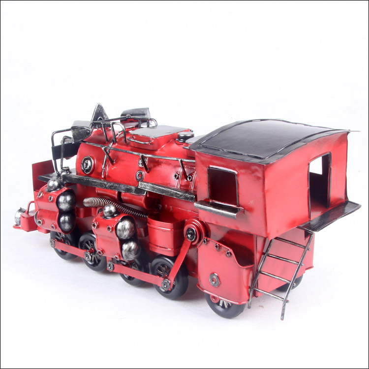 mettle 特大号铁皮红色东黄山号火车头 蒸汽机模型-2811