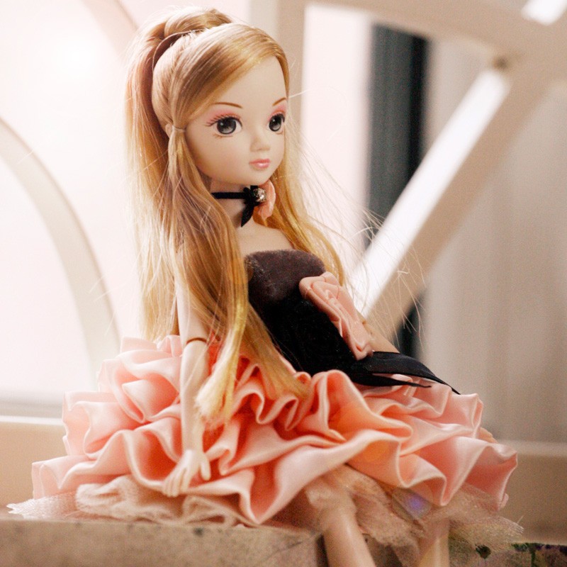 最终绝版可儿娃娃名媛烛光晚宴关节体衣服儿童芭比女孩玩具6077