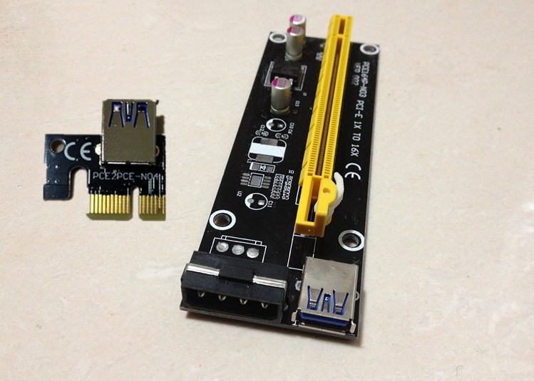 现货pci-e延长线pcie1xto16x显卡插槽延长生产