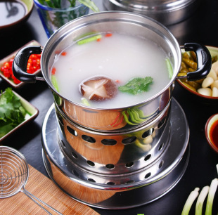 alcohol stove 不锈钢酒精炉 个人自助餐小火锅 户外便捷防风