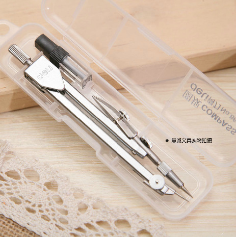 deli 得力文具 得力圆规 8601圆规 金属 不锈钢三用圆规 学生圆规