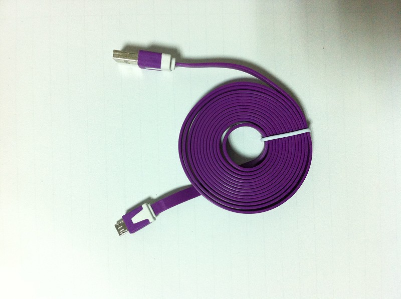 彩色1米v8小面条数据线 htc 3星 micro 小米智能安卓手机数据线