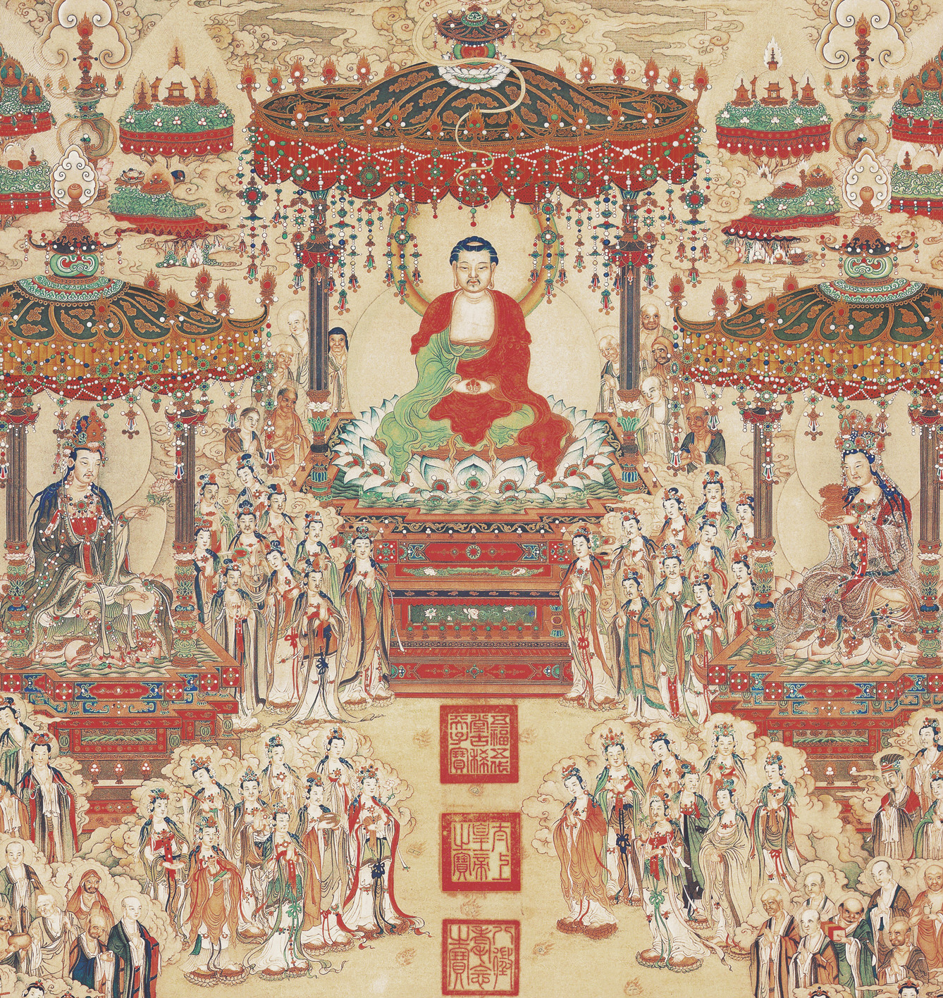 《西方极乐世界》 历代书画珍品 高档酒店