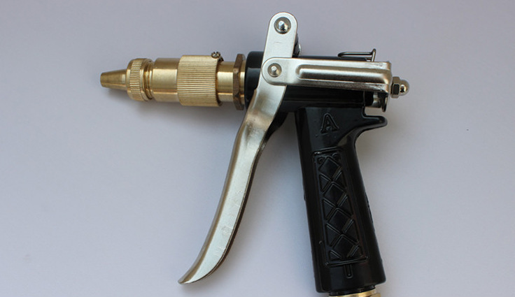 供应可调节55型 58型 高压清洗机喷枪 洗车水枪头 全铜内丝水枪