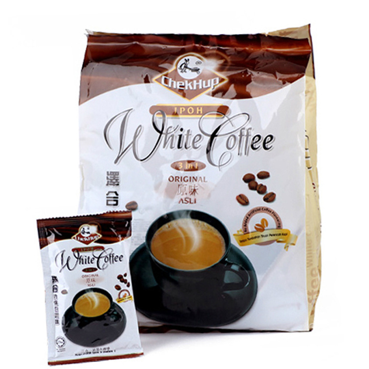 咖啡王马来西亚进口咖啡怡保泽合3合1白咖啡 600g超旧街场