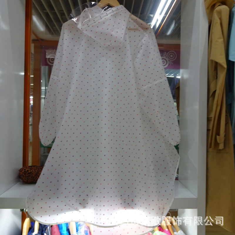 实力厂家定制彩色圆点电动车摩托车雨披 时尚爱美女士骑行雨衣