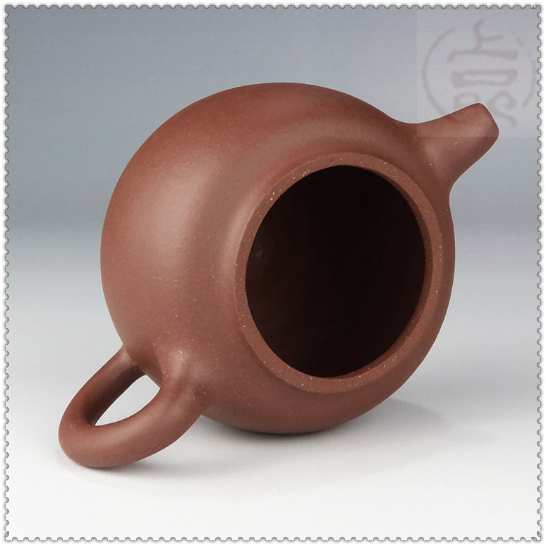 宜兴紫砂壶 厂家批发 200ml原矿红泥小品茄段 张建云做 正宗好料