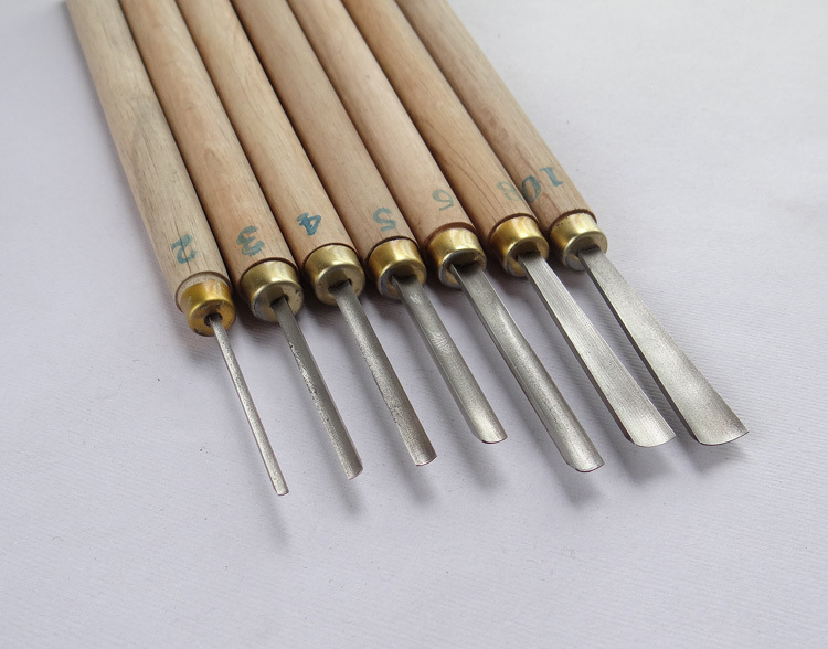 【木雕工具 东阳雕刻刀 白钢修光中圆刀 线条刀木工刀】浙江金华木雕