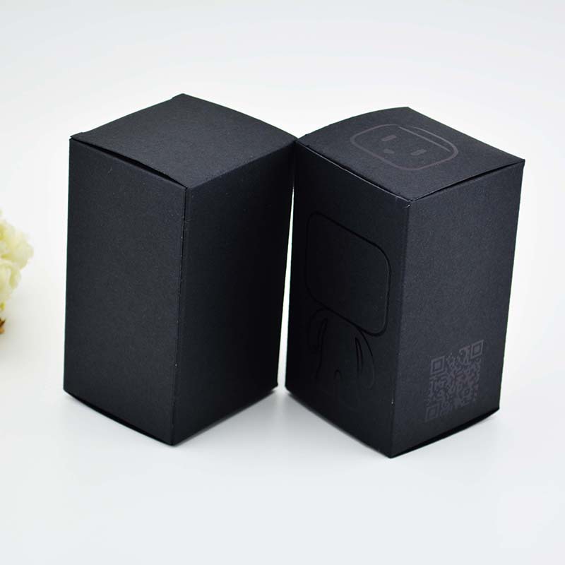 现货提供翻盖黑色纸盒高档黑卡特硬饰品包装盒无味纸盒 可定制