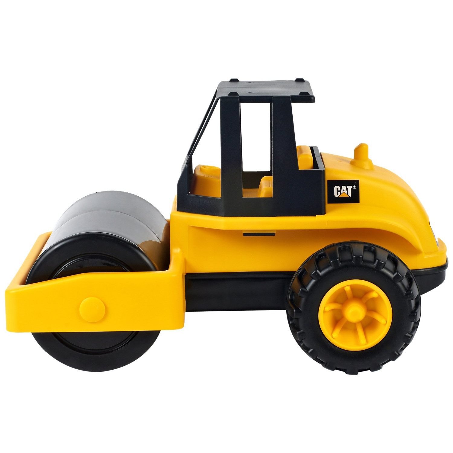 cat美国卡特彼勒正品14英寸工程车模型压路机压土机儿童玩具32657