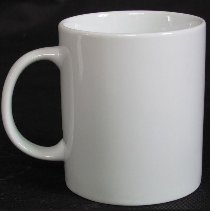 订做logo 纯白色亮光星巴克数字安士陶瓷马克杯广告促销公司礼品