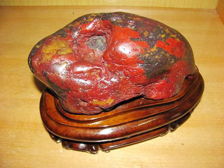 桂林鸡血玉摆件 收藏佳品】广西桂林中国红桂林鸡血玉神龟长寿吉祥