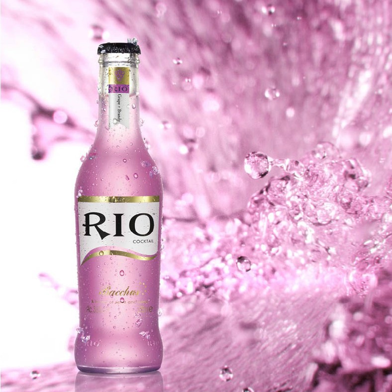 rio锐澳鸡尾酒紫葡萄白兰地275ml瓶装批发特价