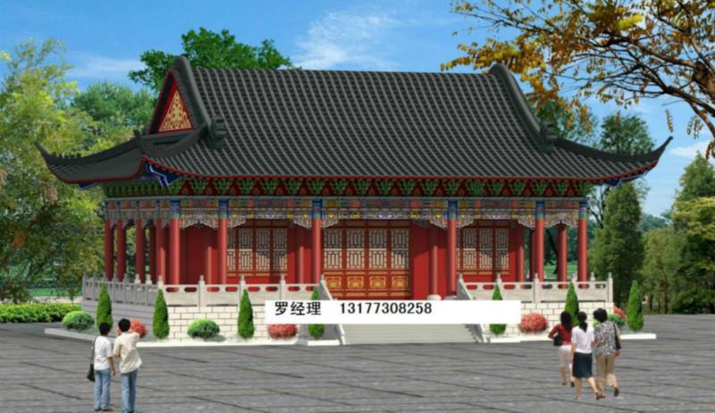 古建寺廟總體規劃圖設計 古建寺廟設計院 古建園林效果圖設計