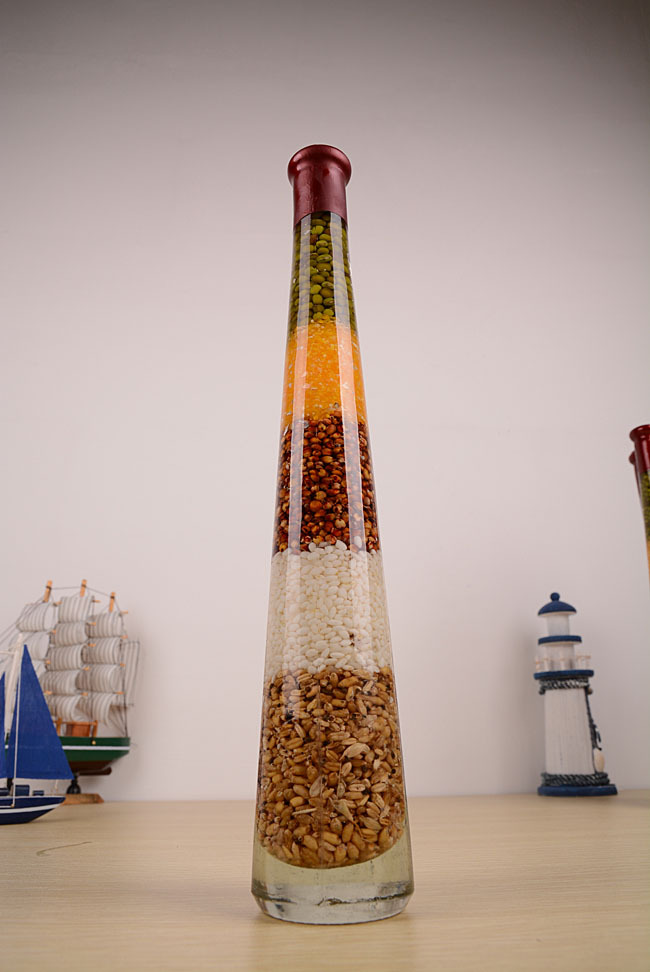 供应m1613 as31 高瓶五谷杂粮工艺摆件油瓶创意家居装饰五谷丰登招财