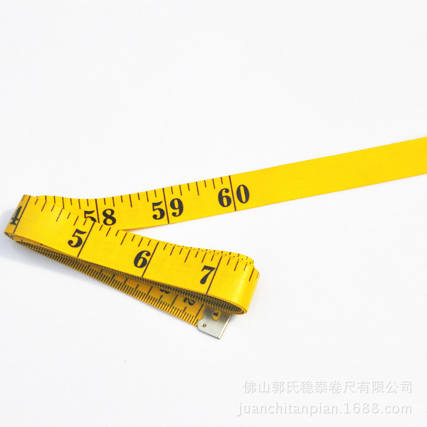 稳泰供应一米五软尺定制/皮尺软尺150cm/黄色卷尺裁缝尺