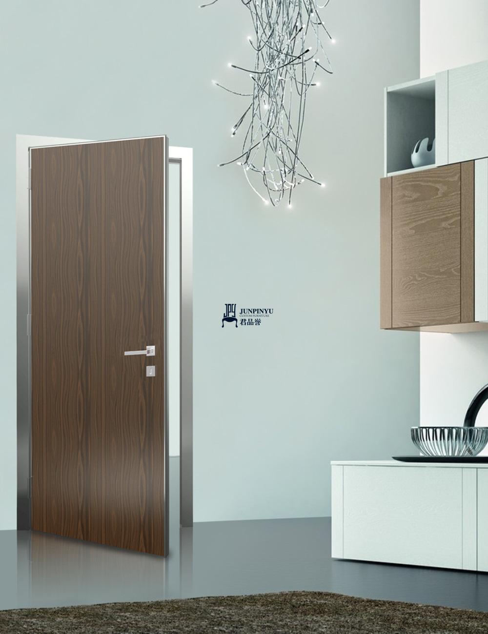 现代风格实木复合烤漆门 mdf门 防爆门 适用于酒店客房 支持定制