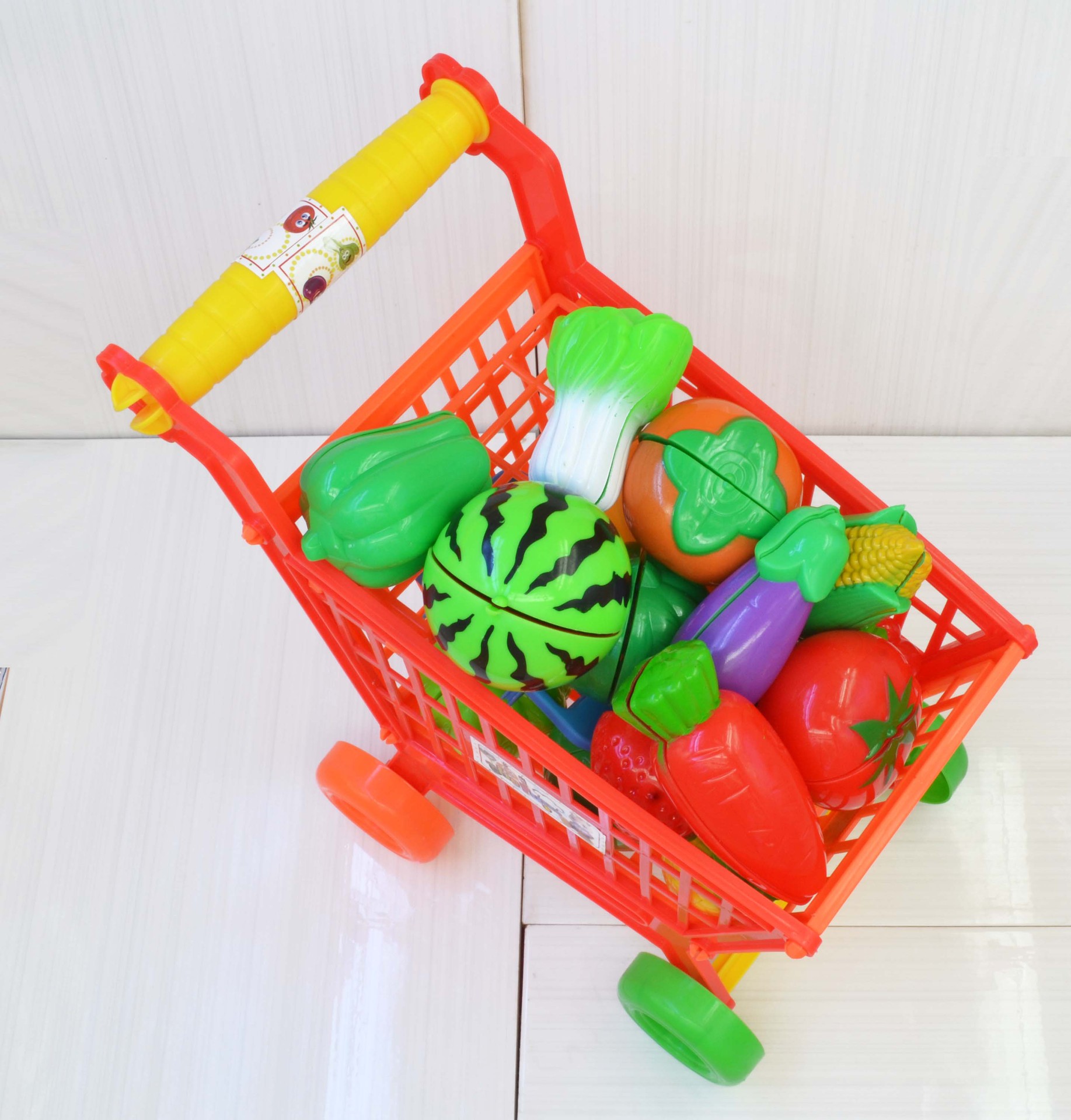 热销新款过家家仿真购物车水果玩具角色扮演儿童益智早教厂家直销