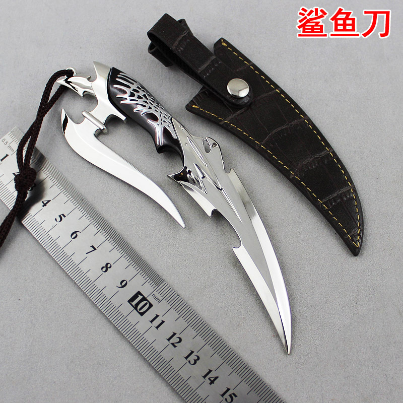 cf武器猎鲨双持匕首未开刃 穿越火线兵器模型周边