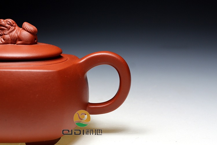 名家正品宜兴紫砂壶工作室直销周国洪全手工朱泥威震四方320毫升