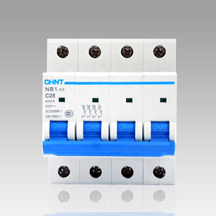供应正泰空气开关 nb1-63 4p 四极 家用空气保护器 正泰正品