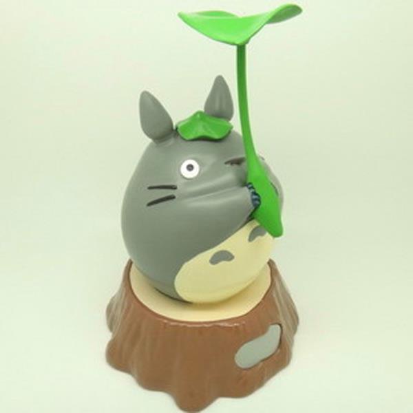 动漫手办批发 宫崎峻 totoro龙猫 捧树叶 存钱罐 树脂工艺品摆件
