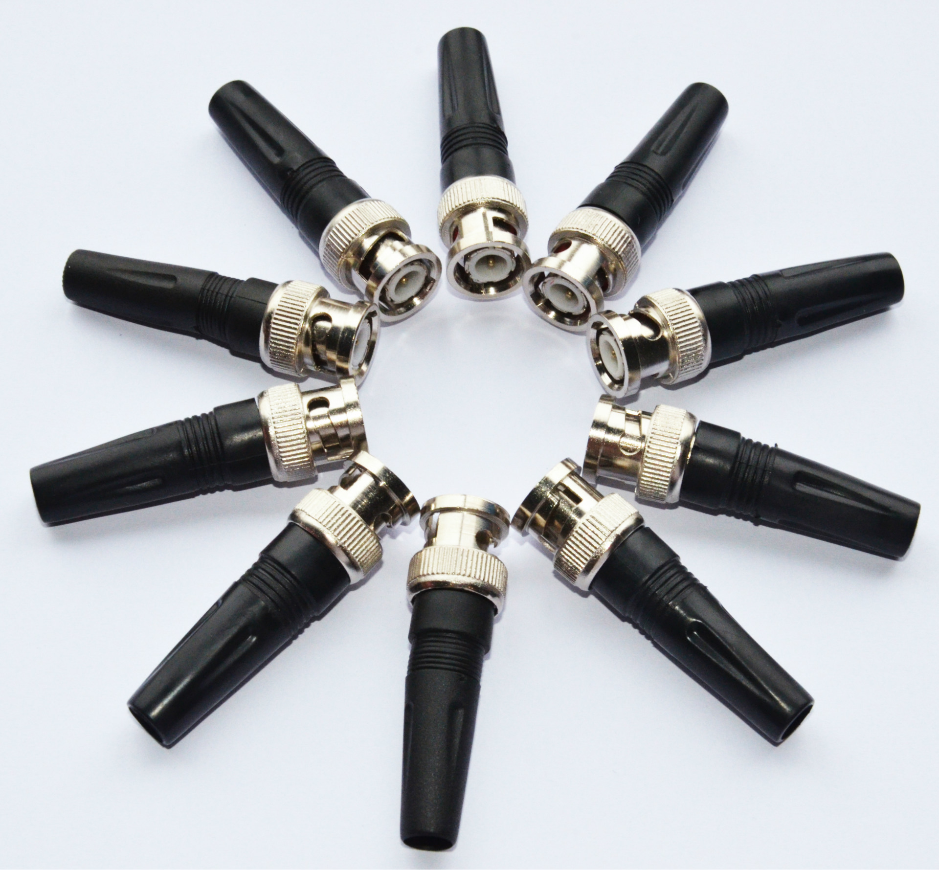 bnc公接头 锌合金bnc 镀镍bnc