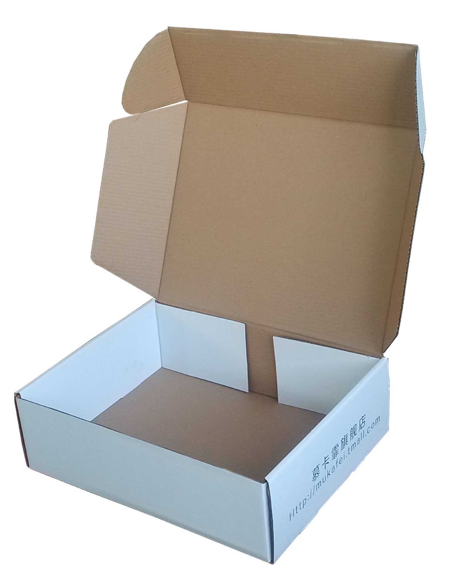 厂家直销白色加硬淘宝飞机盒服装皮草包装盒 b瓦楞可彩色印刷