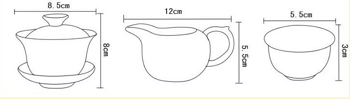 青花瓷茶具图片简笔画图片