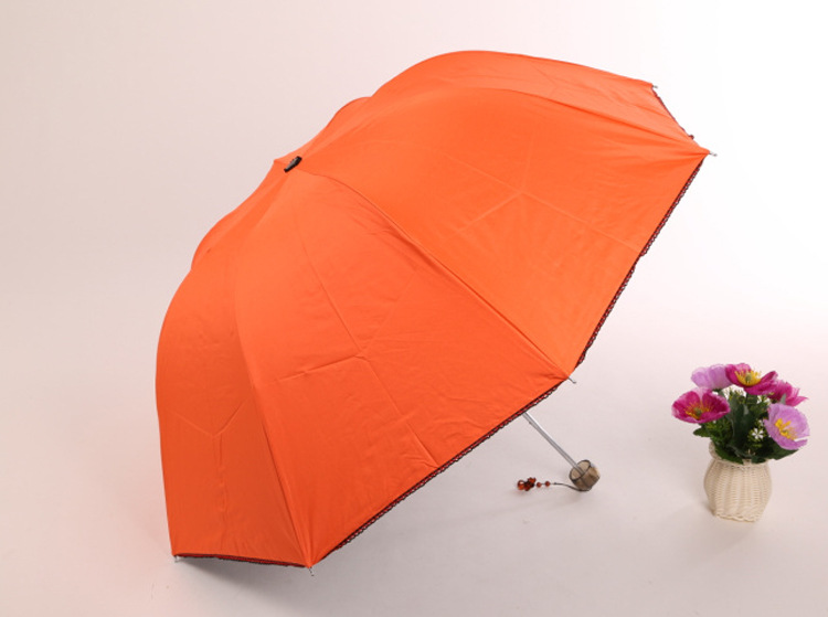 厂家批发定制太阳伞阿波罗三折叠防紫外线晴雨伞拱形遮阳防晒伞