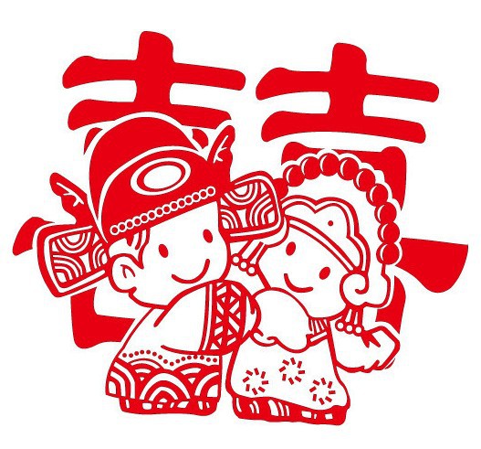 婚车不干胶喜字静电贴结婚用品喜字婚房装饰婚庆喜子大号卡通囍帖