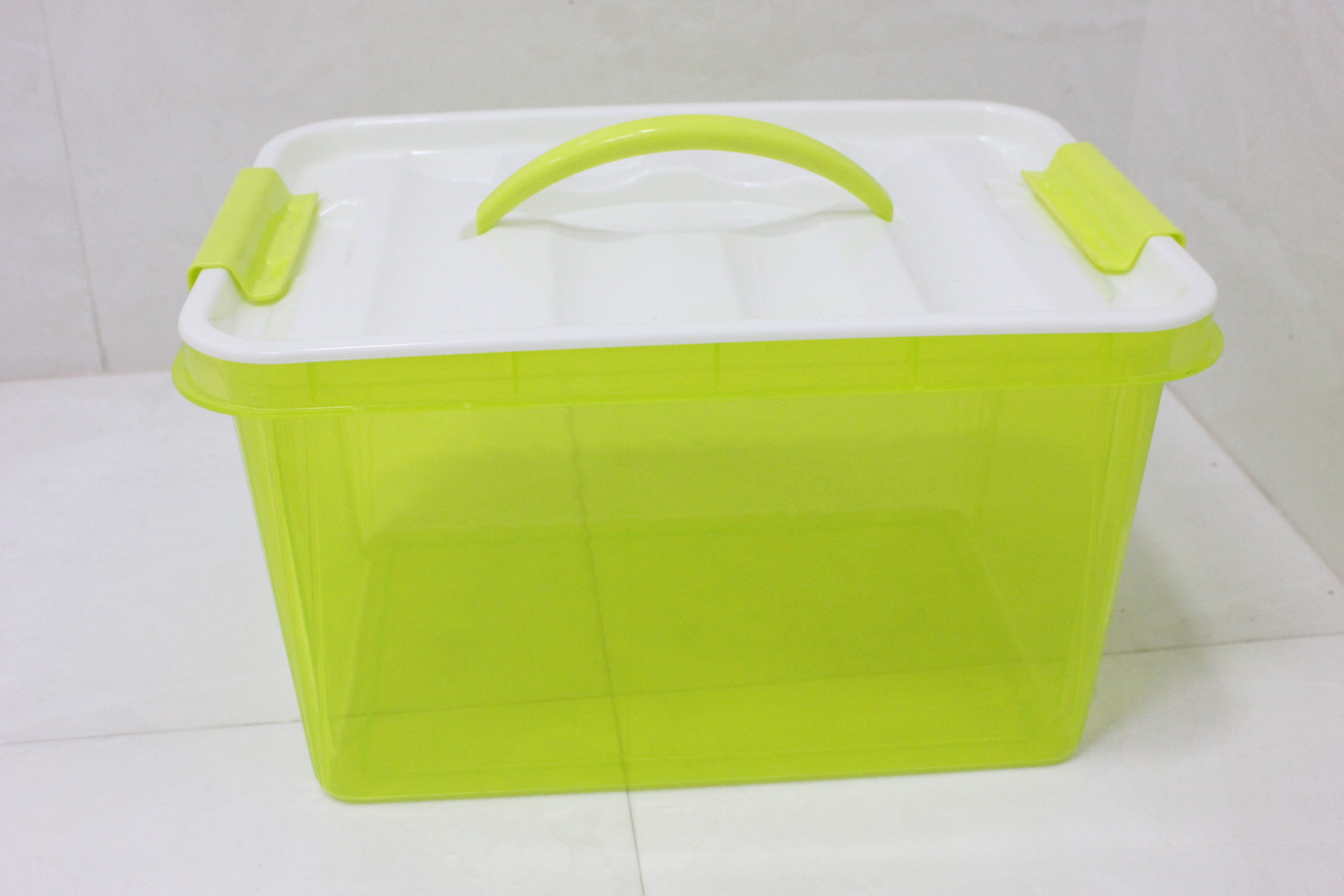 厂家直供透明塑料整理箱 手提收纳箱 储存箱 手提百纳盒 衣物箱