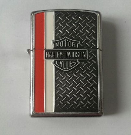 28732 花沙贴章哈雷 新款 zippo打火机原装正品 美版正品 防风