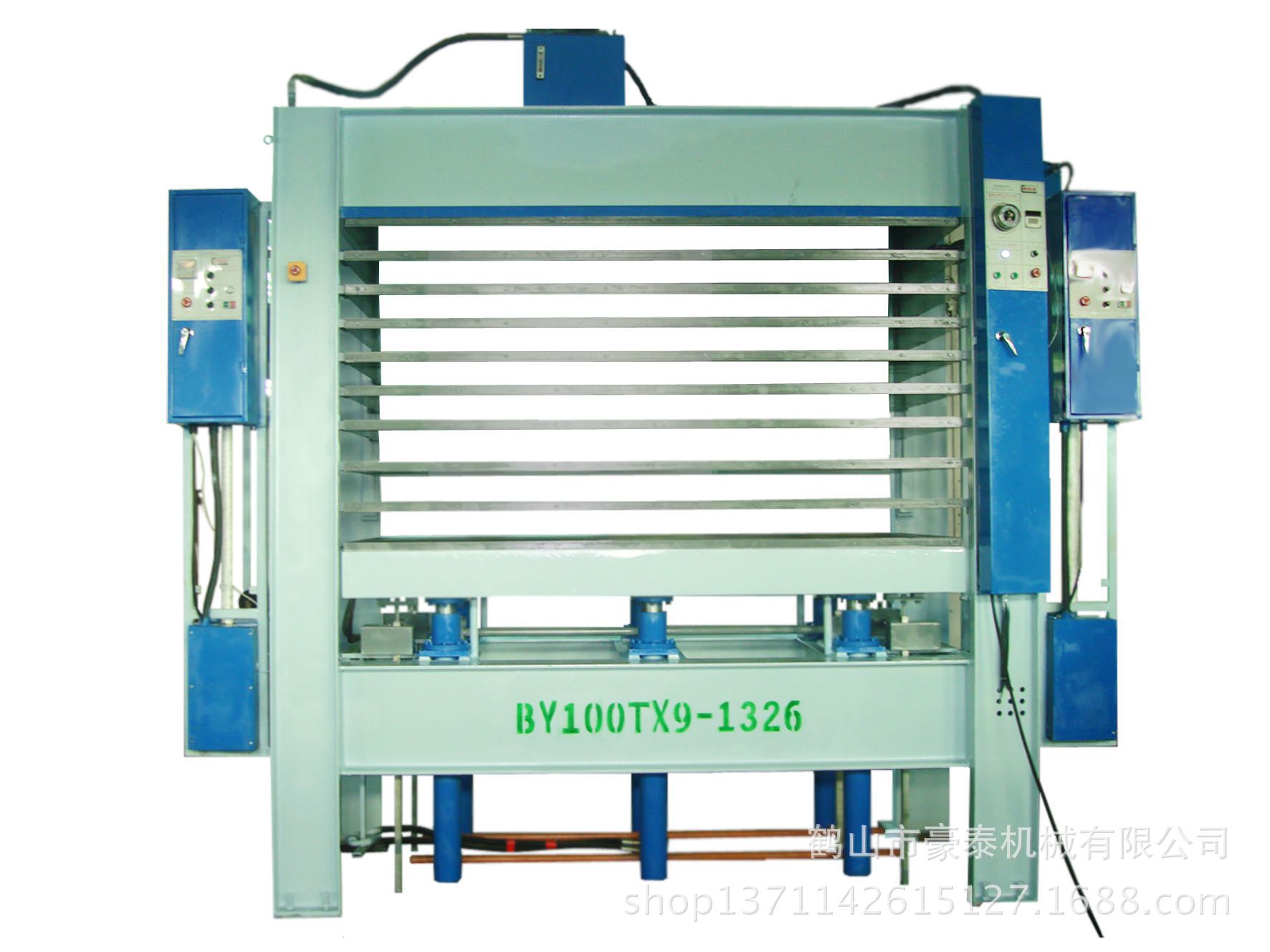供100tx9貼面熱壓機 多層熱壓機 木門複合熱壓機