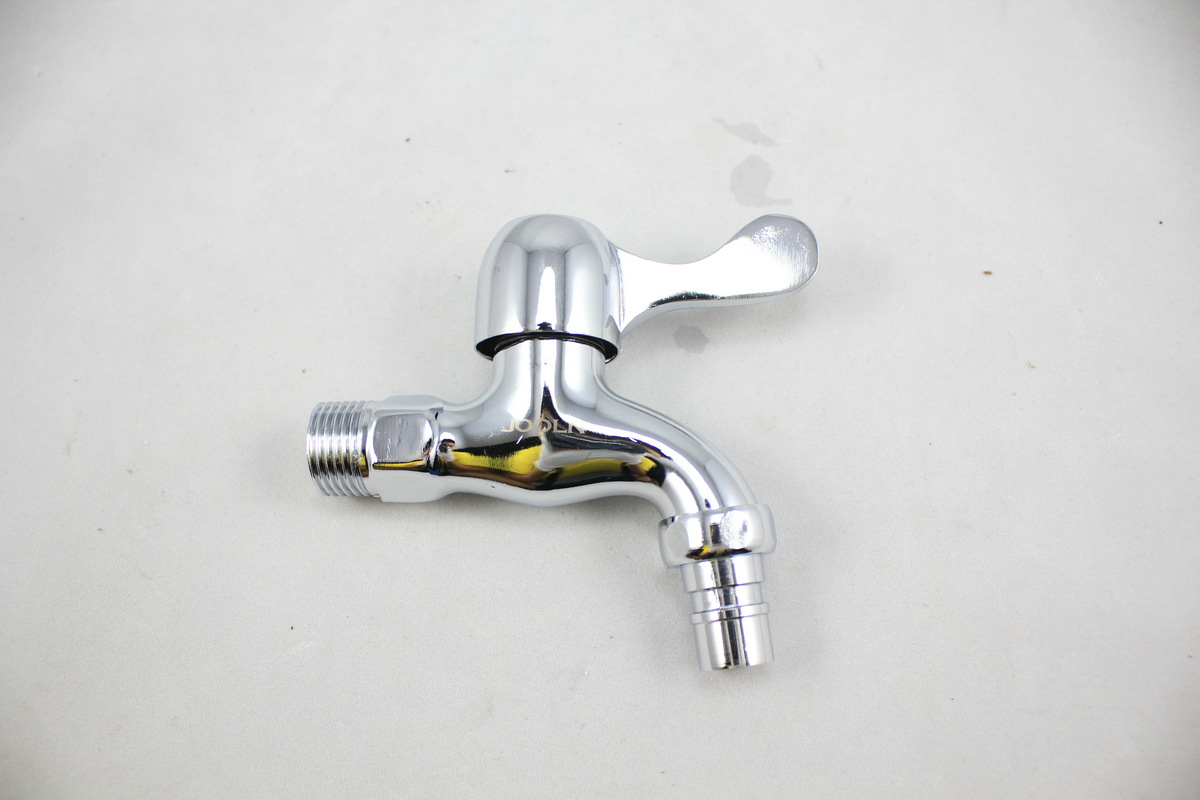 尖咀龙头厂家直销 新款锌合金尖咀龙头 入墙式电镀洗衣机龙头