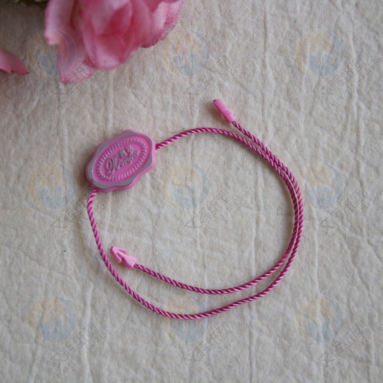 厂家专业定做 中高档服装双插塑料吊粒 椭圆形单插吊粒