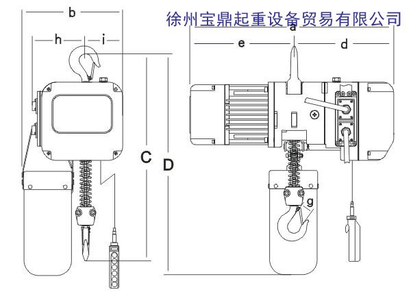 电动环链葫芦解体图图片