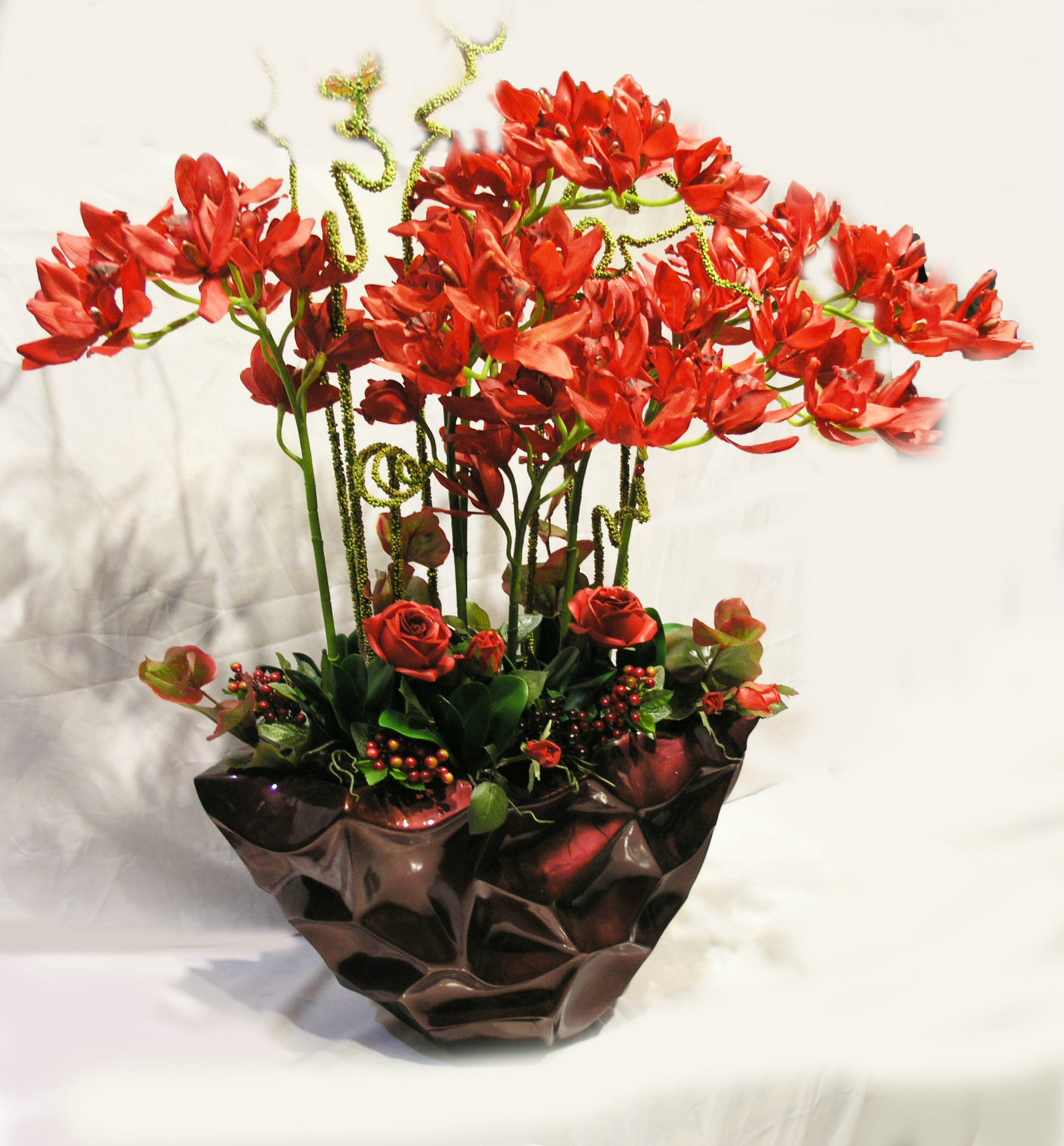 桌面装饰盆花,东方插花 ,欧式插花,新古典插花 后现代插花