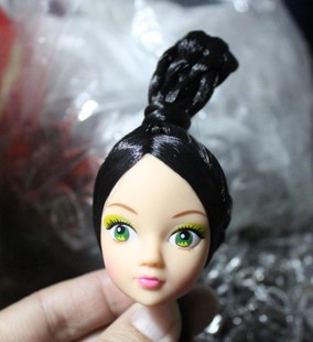 特价芭比娃娃头型 脸膜 diy必备 可儿娃娃头3号 古代发型盘发