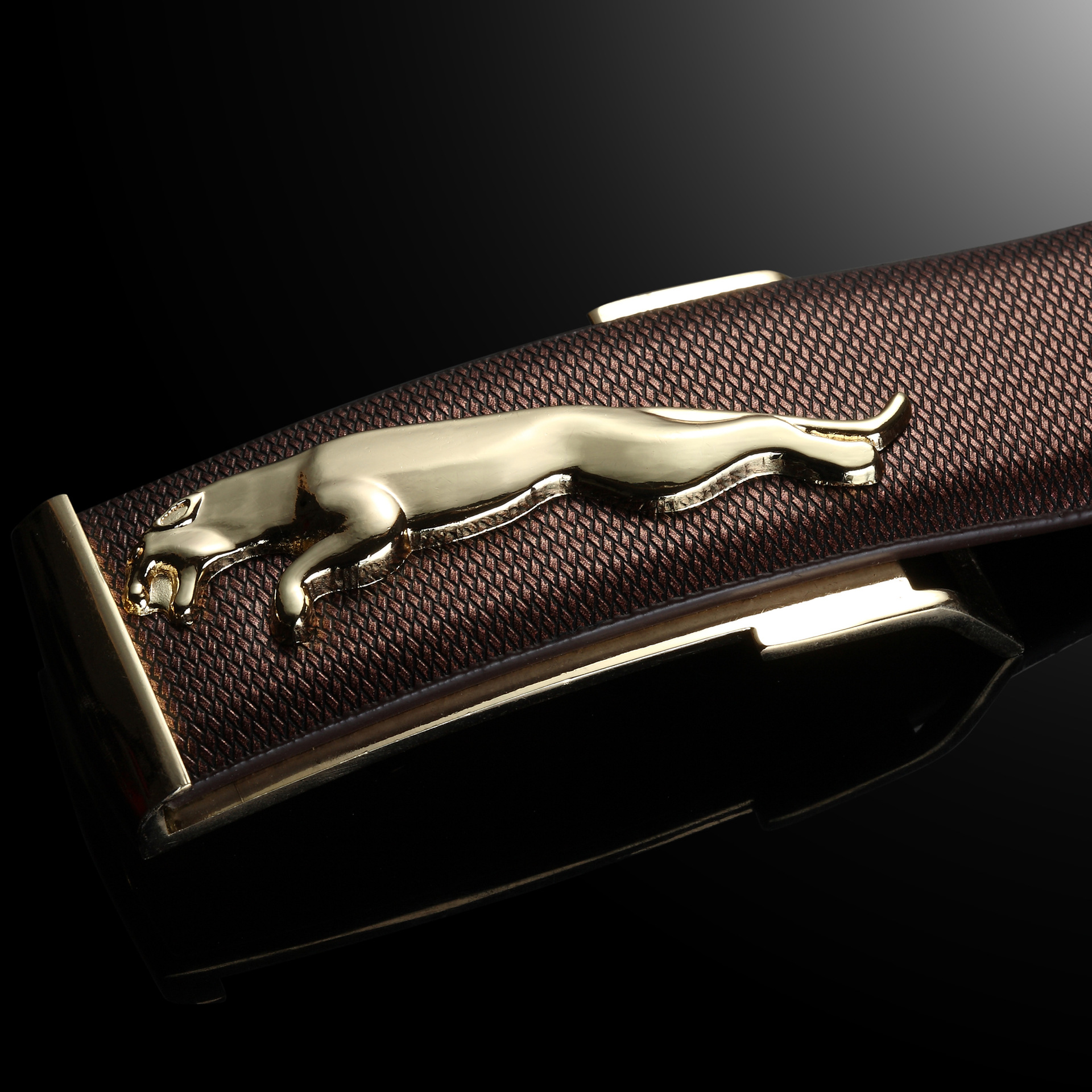 厂家直销豹子头腰带男士豹子头皮带平滑扣腰带春夏爆款男士皮带