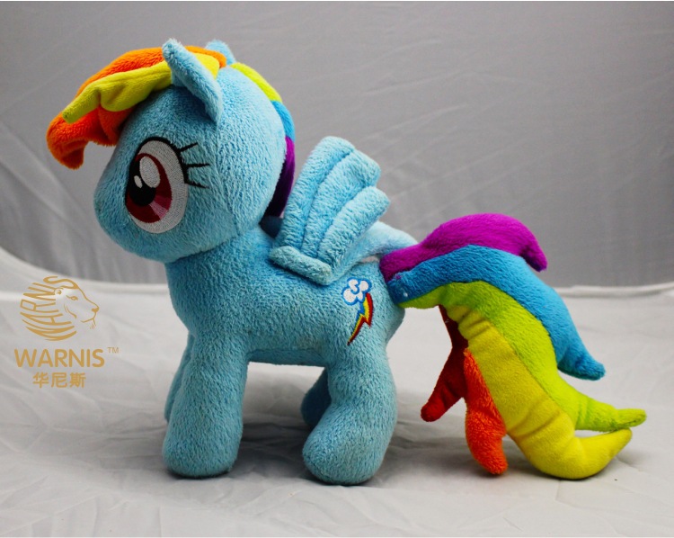 彩虹马公仔 美国动漫授权 马年生肖玩具 新年儿童礼物 飞天马玩偶