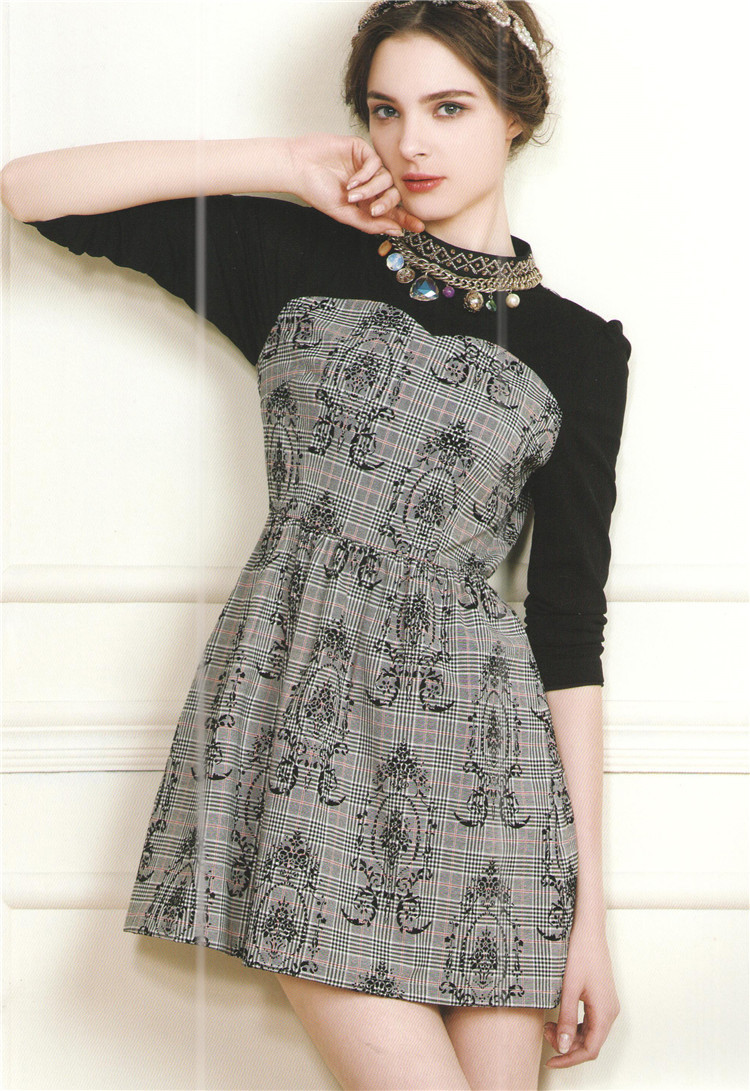 《朗斯莉》品牌折扣女装连衣裙 杭派女装库存尾货 分份走份批发