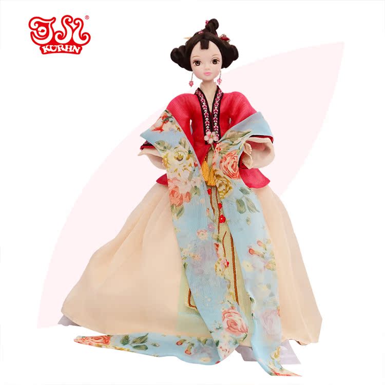 可儿娃娃古装咏梅关节体衣服儿童洋娃娃女孩芭比玩具圣诞礼物