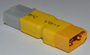 xt60对tamiya田宫对焊插头无线电池转接头模型充电转接头