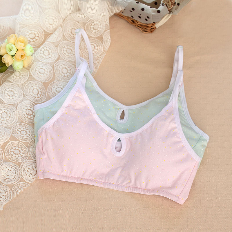 可娃衣夏季新品文胸学生内衣无钢圈小背心纯棉文胸437