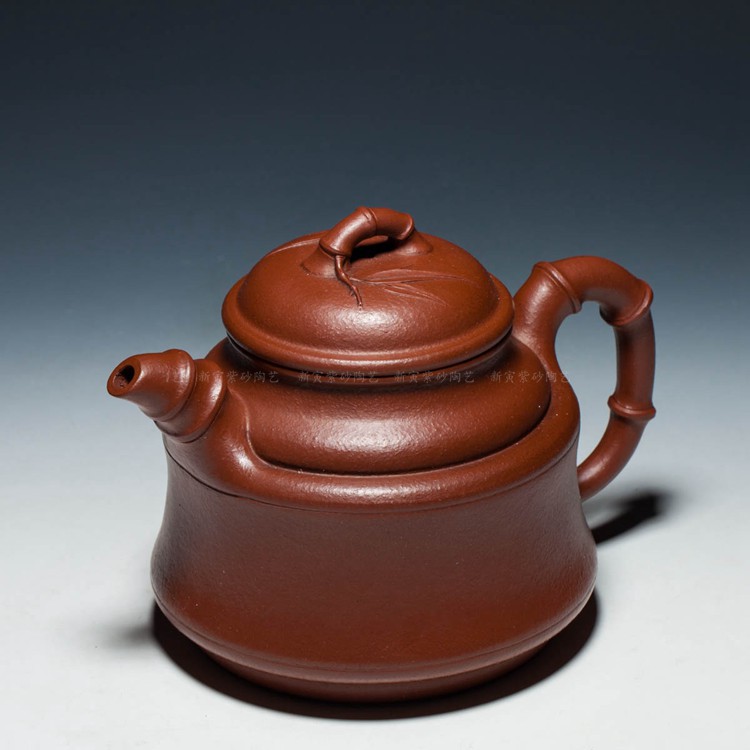 批发 顾景舟款 【高竹节套壶】 660cc 一壶四杯 老泥